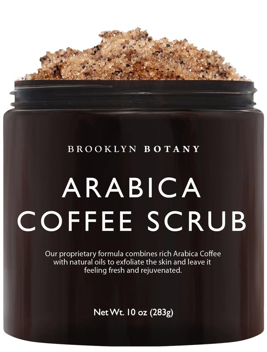 Brooklyn Botany Brown Sugar Body Scrub - Moisturizing and Exfoliating Body, Face, Hand, Foot Scrub - Fights Acne, Fine Lines & Wrinkles, Great Gifts For Women & Men - 10 oz - 7DAY'S
