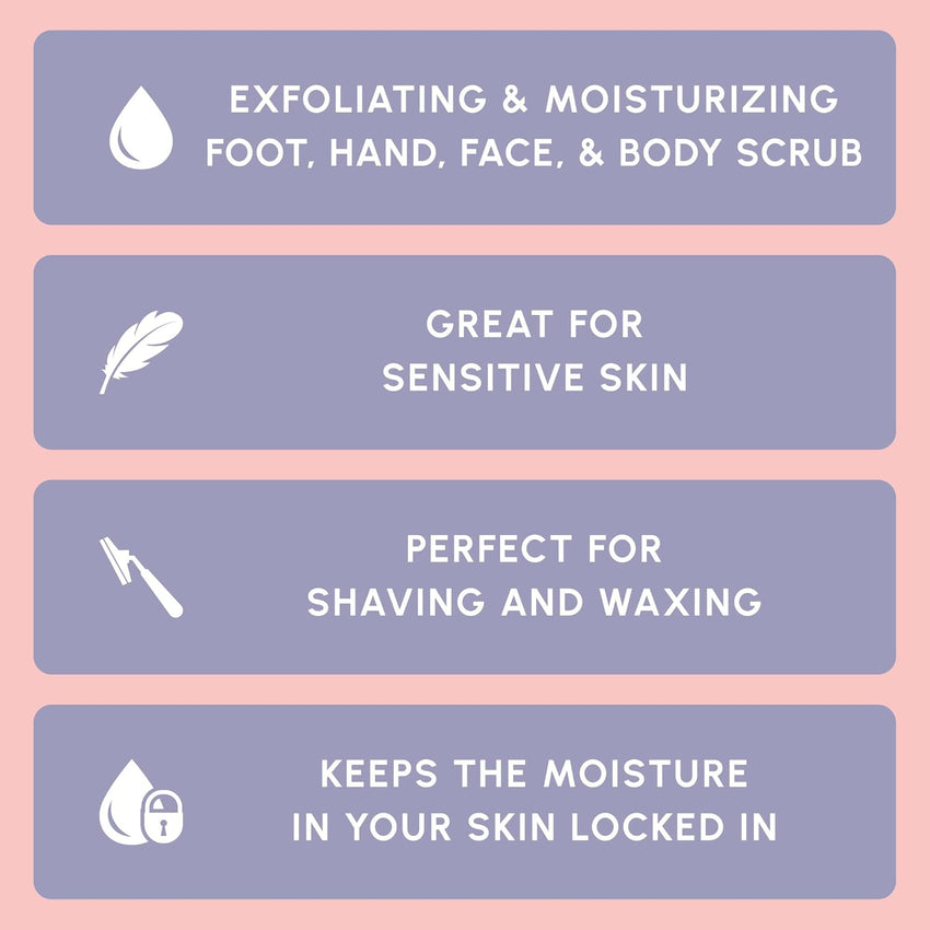 Brooklyn Botany Brown Sugar Body Scrub - Moisturizing and Exfoliating Body, Face, Hand, Foot Scrub - Fights Acne, Fine Lines & Wrinkles, Great Gifts For Women & Men - 10 oz - 7DAY'S