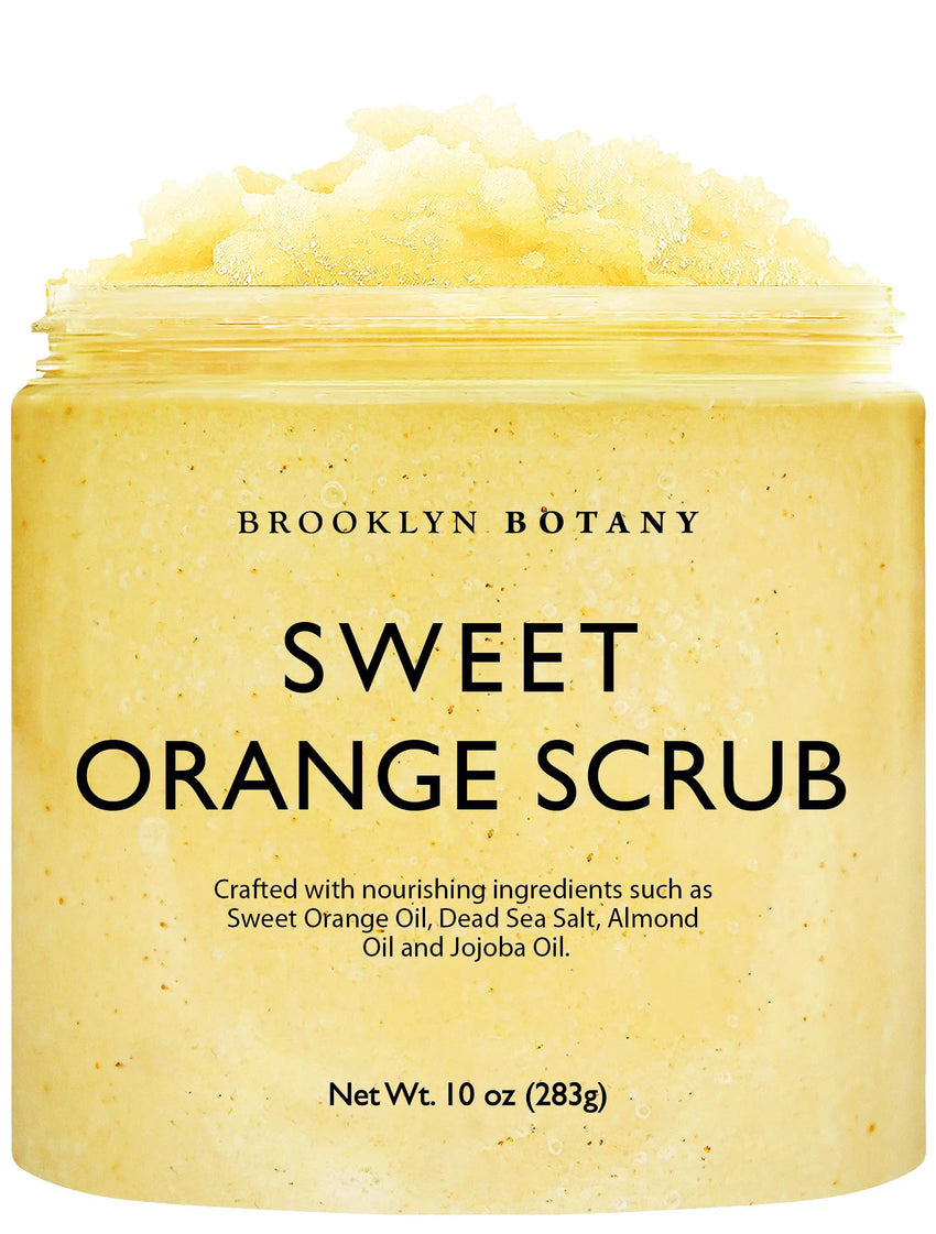 Brooklyn Botany Brown Sugar Body Scrub - Moisturizing and Exfoliating Body, Face, Hand, Foot Scrub - Fights Acne, Fine Lines & Wrinkles, Great Gifts For Women & Men - 10 oz - 7DAY'S