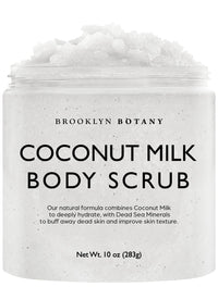 Brooklyn Botany Brown Sugar Body Scrub - Moisturizing and Exfoliating Body, Face, Hand, Foot Scrub - Fights Acne, Fine Lines & Wrinkles, Great Gifts For Women & Men - 10 oz - 7DAY'S