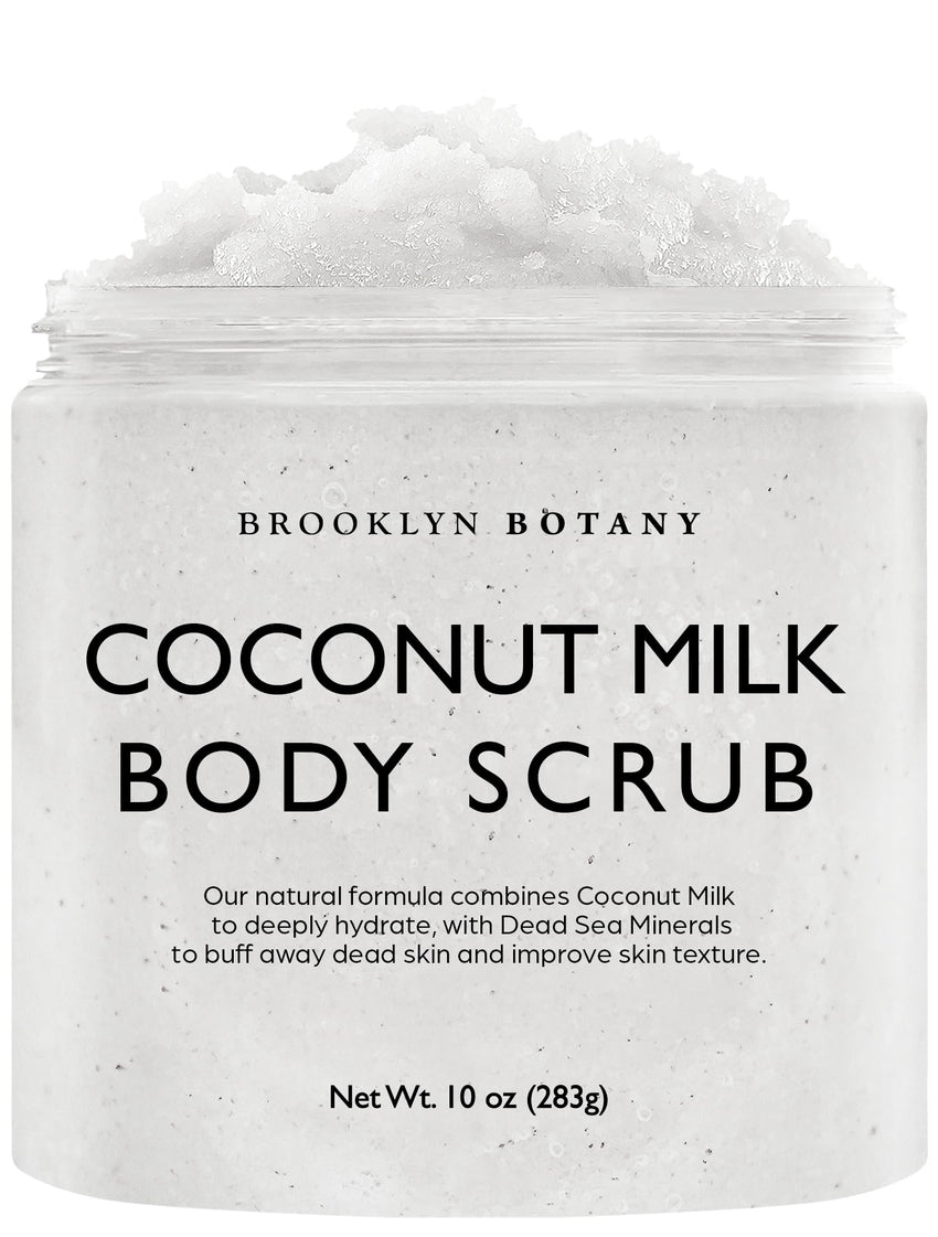 Brooklyn Botany Brown Sugar Body Scrub - Moisturizing and Exfoliating Body, Face, Hand, Foot Scrub - Fights Acne, Fine Lines & Wrinkles, Great Gifts For Women & Men - 10 oz - 7DAY'S