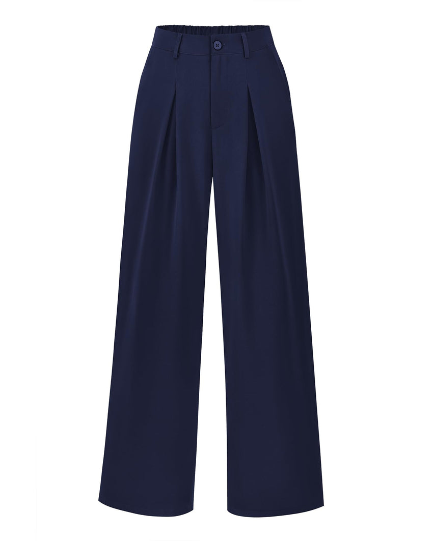 BTFBM Women High Waist Palazzo Pants Fall 2025 Casual Wide Leg Trousers Loose Work Office Business Suit Pant Pockets - 7DAY'S
