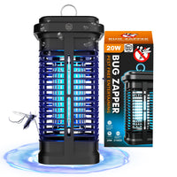 Bug Zapper Indoor, Fly Zappers Electric Mosquitoes Insect Gant Fruit Flies Moth Traps with 4200V for Home Living Room Bedroom Kitchen Backyard Patio Garage Office Camping - 7DAY'S