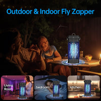 Bug Zapper Indoor, Fly Zappers Electric Mosquitoes Insect Gant Fruit Flies Moth Traps with 4200V for Home Living Room Bedroom Kitchen Backyard Patio Garage Office Camping - 7DAY'S
