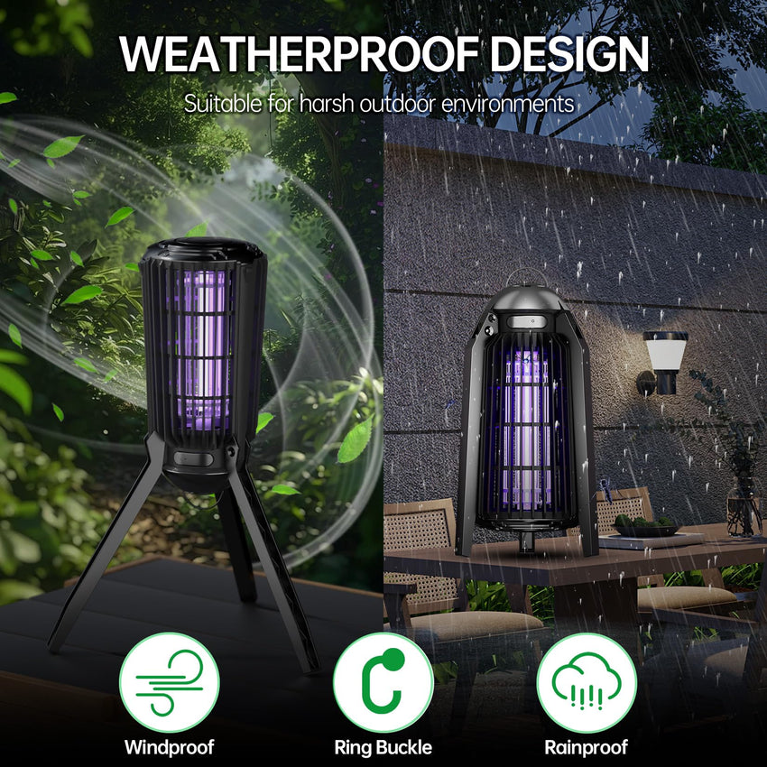 Bug Zapper Indoor, Fly Zappers Electric Mosquitoes Insect Gant Fruit Flies Moth Traps with 4200V for Home Living Room Bedroom Kitchen Backyard Patio Garage Office Camping - 7DAY'S