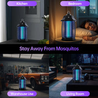 Bug Zapper Indoor, Fly Zappers Electric Mosquitoes Insect Gant Fruit Flies Moth Traps with 4200V for Home Living Room Bedroom Kitchen Backyard Patio Garage Office Camping - 7DAY'S