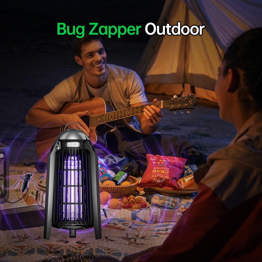 Bug Zapper Indoor, Fly Zappers Electric Mosquitoes Insect Gant Fruit Flies Moth Traps with 4200V for Home Living Room Bedroom Kitchen Backyard Patio Garage Office Camping - 7DAY'S