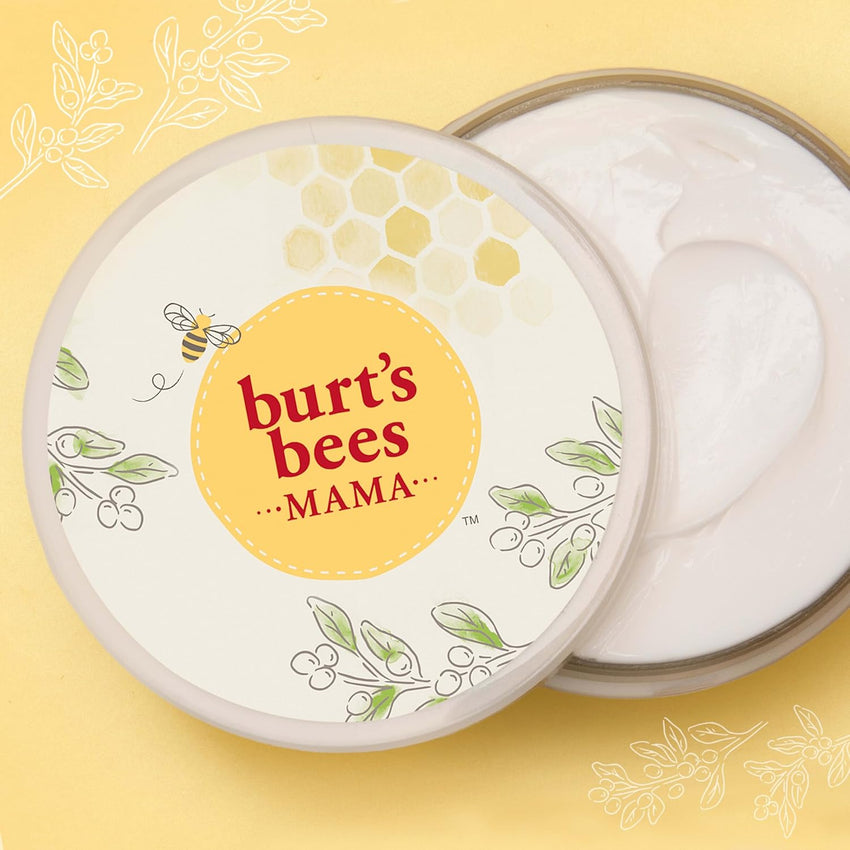 Burt's Bees Mama Belly Butter Stretch Mark Cream for Pregnancy Massages Body & Reduces Scar Appearance, Prenatal & Postnatal Tummy Skin Care, Shea Butter & Vitamin E Rich Formula, 6.5 Oz Tub - 7DAY'S