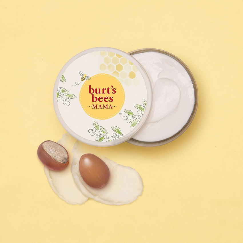 Burt's Bees Mama Belly Butter Stretch Mark Cream for Pregnancy Massages Body & Reduces Scar Appearance, Prenatal & Postnatal Tummy Skin Care, Shea Butter & Vitamin E Rich Formula, 6.5 Oz Tub - 7DAY'S