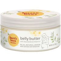Burt's Bees Mama Belly Butter Stretch Mark Cream for Pregnancy Massages Body & Reduces Scar Appearance, Prenatal & Postnatal Tummy Skin Care, Shea Butter & Vitamin E Rich Formula, 6.5 Oz Tub - 7DAY'S