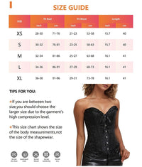 Bustier Corset Tops for Women Overbust Lace Up Date Night Outfit Strapless Steel Boned Going Out Holiday Party Rave Valentine Tank Tops - 7DAY'S
