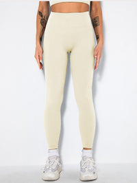 Butt Lifting Yoga Leggings Workout High Waist Tummy Control Ruched Booty Pants, Ribbed Seamless Leggings For Women High Waist Workout Gym Athletic Yoga Pants - 7DAY'S