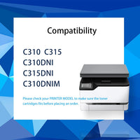 C310 C315 High Yield 8000 Pages 5500 pagesCompatible Toner Cartridge Replacement for Xerox C310 C315 for Xerox C310DNI C310DNIM C315DNI Laser Printer (C/M/Y/BK, 4 - Pack) - 7DAY'S