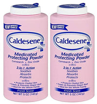 Caldesene Medicated Protecting Body Powder with Zinc Oxide and Cornstarch, Talc Free, 5 Oz - 7DAY'S