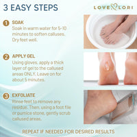 Callus Remover for Feet (Extra Strength) Foot Callus Remover Gel - Feet Scrubber, Pedicure Spa Tools, 6oz - 7DAY'S