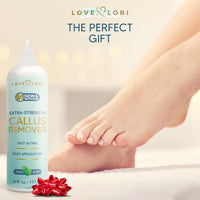 Callus Remover for Feet (Extra Strength) Foot Callus Remover Gel - Feet Scrubber, Pedicure Spa Tools, 6oz - 7DAY'S