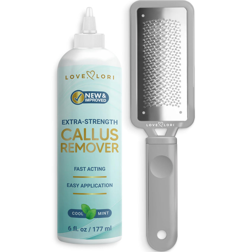 Callus Remover for Feet (Extra Strength) Foot Callus Remover Gel - Feet Scrubber, Pedicure Spa Tools, 6oz - 7DAY'S