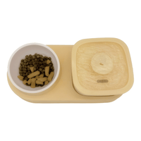 Cat Water Dispenser and Feeding Bowl 2 - in - 1, Dry and wet separation automatic water dispenser Sturdy cat feeding bowl Cat and dog feeding supplies easy to clean flow design Christmas gift - 7DAY'S