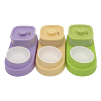 Cat Water Dispenser and Feeding Bowl 2 - in - 1, Dry and wet separation automatic water dispenser Sturdy cat feeding bowl Cat and dog feeding supplies easy to clean flow design Christmas gift - 7DAY'S