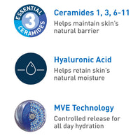 CeraVe Daily Moisturizing Lotion for Dry Skin, Body Lotion & Face Moisturizer with Hyaluronic Acid and Ceramides, Daily Moisturizer, Fragrance Free, Oil - Free, 19 Ounce - 7DAY'S