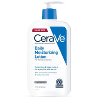 CeraVe Daily Moisturizing Lotion for Dry Skin, Body Lotion & Face Moisturizer with Hyaluronic Acid and Ceramides, Daily Moisturizer, Fragrance Free, Oil - Free, 19 Ounce - 7DAY'S
