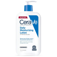 CeraVe Daily Moisturizing Lotion for Dry Skin, Body Lotion & Face Moisturizer with Hyaluronic Acid and Ceramides, Daily Moisturizer, Fragrance Free, Oil - Free, 19 Ounce - 7DAY'S