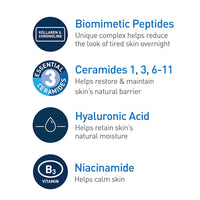 CeraVe Skin Renewing Night Cream, Niacinamide, Peptide Complex, and Hyaluronic Acid Moisturizer for Face, 1.7 Ounce, Packaging may Vary - 7DAY'S