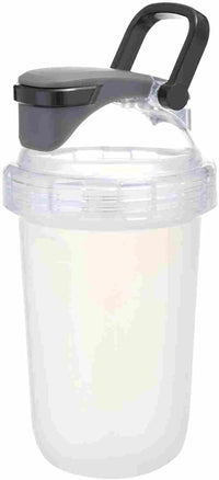 Clear Plastic Water Bottle with Handle, Portable Sports Shaker Bottle for Camping, Hiking, Gym, BPA - Free - 7DAY'S