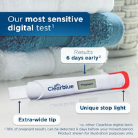 Clearblue Early Digital Pregnancy Test, Early Detection at Home Pregnancy Test, 2 Ct - 7DAY'S