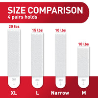 Command 15 lb Large Picture Hanging Strips 14 Pairs (28 Command Strips), Damage - Free Hanging Picture Hangers, No Tools Wall Hanger for Home Decor, White Adhesive - 7DAY'S