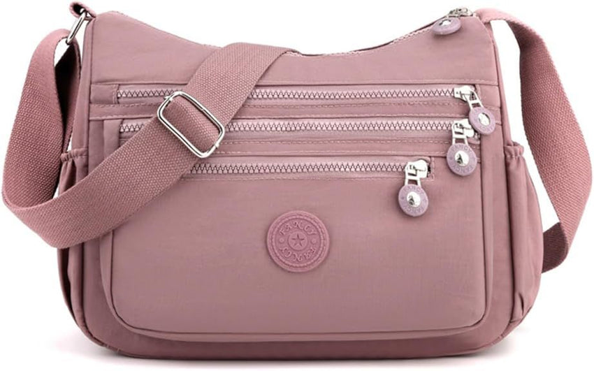 Crossbody Bag for Women, Nylon Waterproof Shoulder Bag with Pockets Adjustable Strap, Purse Handbag for Women - 7DAY'S