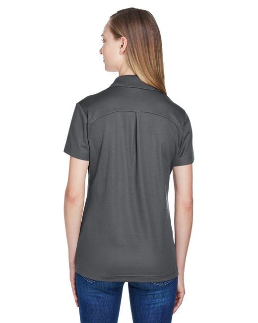 CrownLux Performance™ Ladies' Plaited Polo - GRAPHITE - XS - 7DAY'S