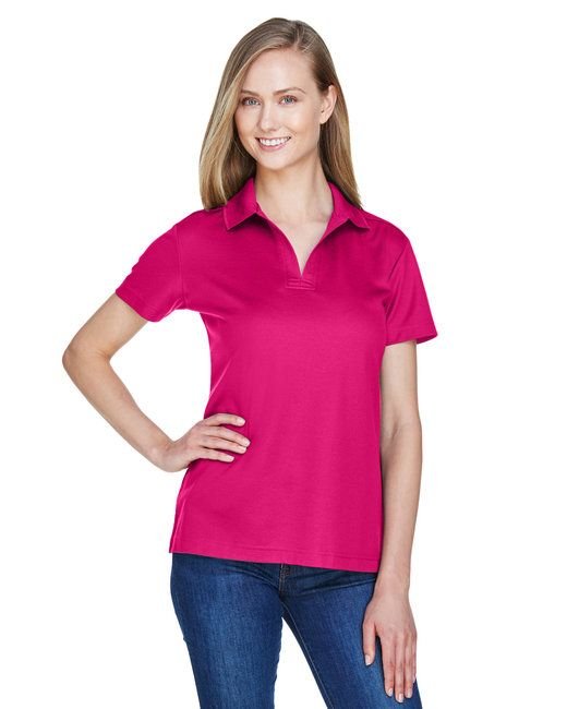 CrownLux Performance™ Ladies' Plaited Polo - GRAPHITE - XS - 7DAY'S
