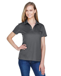 CrownLux Performance™ Ladies' Plaited Polo - GRAPHITE - XS - 7DAY'S