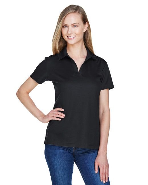 CrownLux Performance™ Ladies' Plaited Polo - GRAPHITE - XS - 7DAY'S