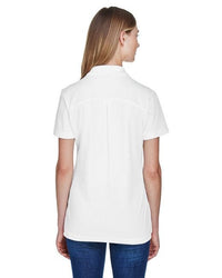 CrownLux Performance™ Ladies' Plaited Polo - GRAPHITE - XS - 7DAY'S