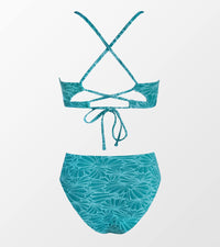 CUPSHE Bikini Set for Women Bathing Suit High Waisted Scalloped V Neck Two Pieces Swimsuit - 7DAY'S