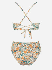 CUPSHE Bikini Set for Women Bathing Suit High Waisted Scalloped V Neck Two Pieces Swimsuit - 7DAY'S