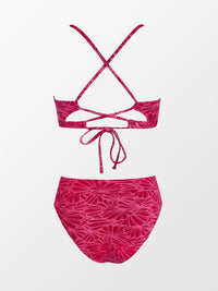 CUPSHE Bikini Set for Women Bathing Suit High Waisted Scalloped V Neck Two Pieces Swimsuit - 7DAY'S