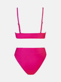 CUPSHE Bikini Set for Women Two Piece Swimsuits Cut Out High Waisted Scoop Neck V Cut Bottom - 7DAY'S