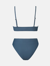 CUPSHE Bikini Set for Women Two Piece Swimsuits Cut Out High Waisted Scoop Neck V Cut Bottom - 7DAY'S