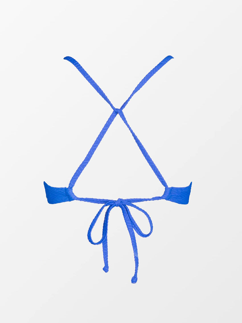 CUPSHE Bikini Top for Women Bathing Suit Criss Cross Self Tie Spaghetti Straps V Neck - 7DAY'S