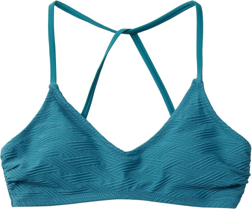 CUPSHE Bikini Top for Women Bathing Suit Criss Cross Self Tie Spaghetti Straps V Neck - 7DAY'S