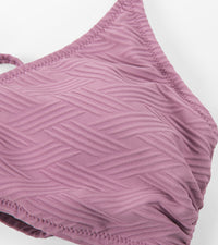 CUPSHE Bikini Top for Women Bathing Suit Criss Cross Self Tie Spaghetti Straps V Neck - 7DAY'S