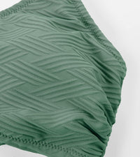 CUPSHE Bikini Top for Women Bathing Suit Criss Cross Self Tie Spaghetti Straps V Neck - 7DAY'S