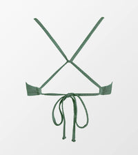 CUPSHE Bikini Top for Women Bathing Suit Criss Cross Self Tie Spaghetti Straps V Neck - 7DAY'S