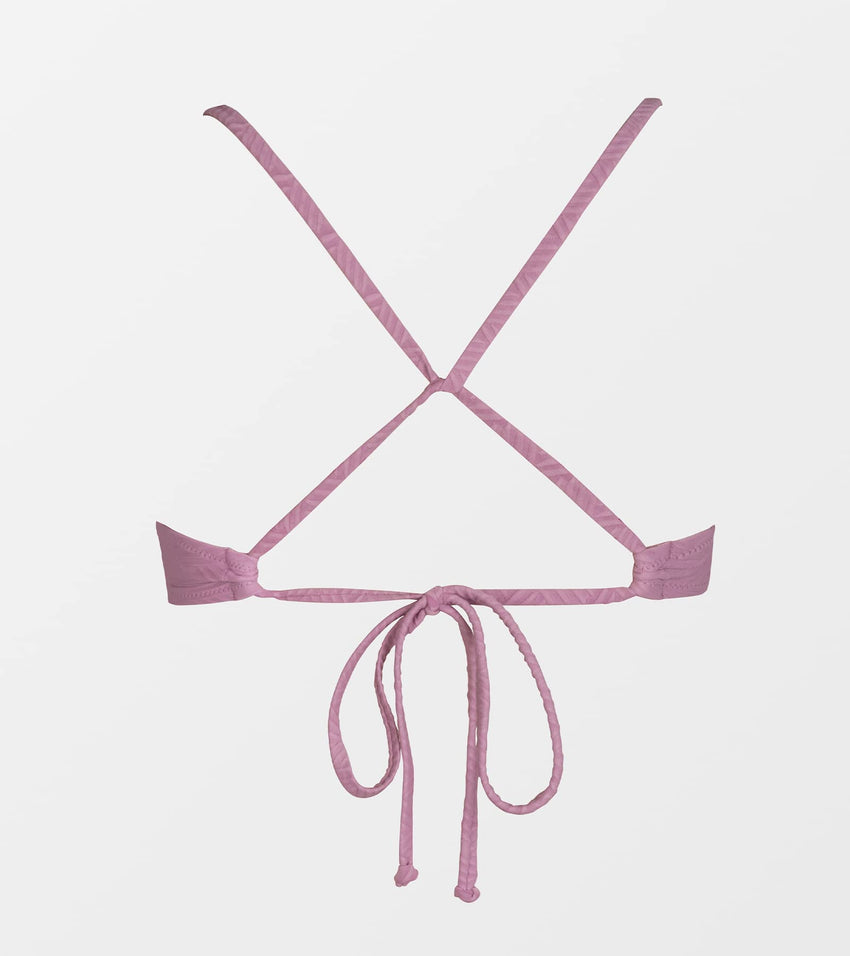 CUPSHE Bikini Top for Women Bathing Suit Criss Cross Self Tie Spaghetti Straps V Neck - 7DAY'S