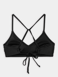 CUPSHE Bikini Top for Women Bathing Suit Criss Cross Self Tie Spaghetti Straps V Neck - 7DAY'S