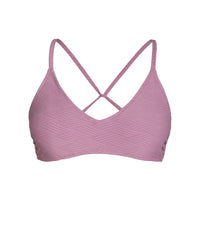 CUPSHE Bikini Top for Women Bathing Suit Criss Cross Self Tie Spaghetti Straps V Neck - 7DAY'S