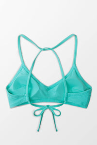 CUPSHE Bikini Top for Women Bathing Suit Criss Cross Self Tie Spaghetti Straps V Neck - 7DAY'S